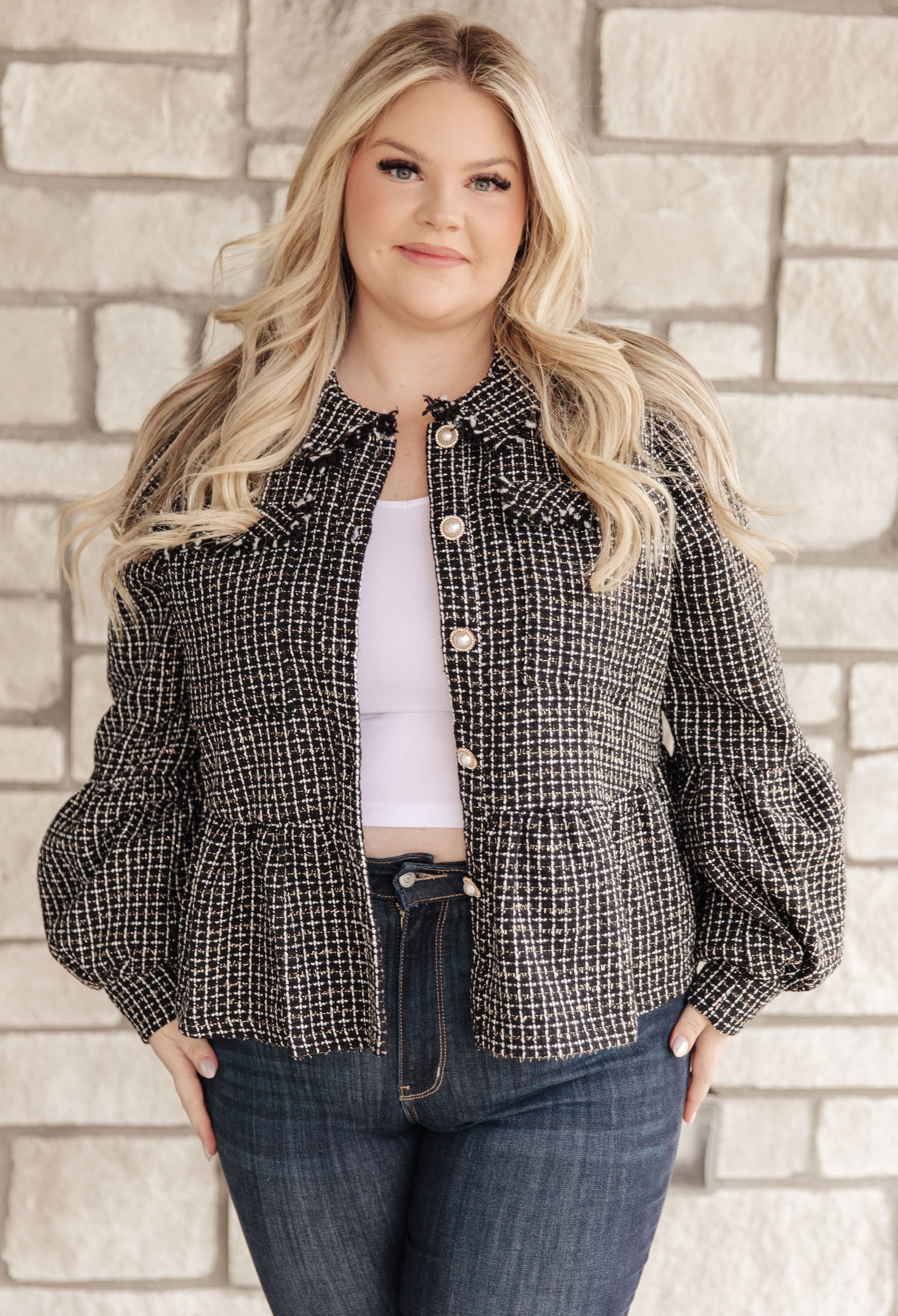 Number Tweed Jacket