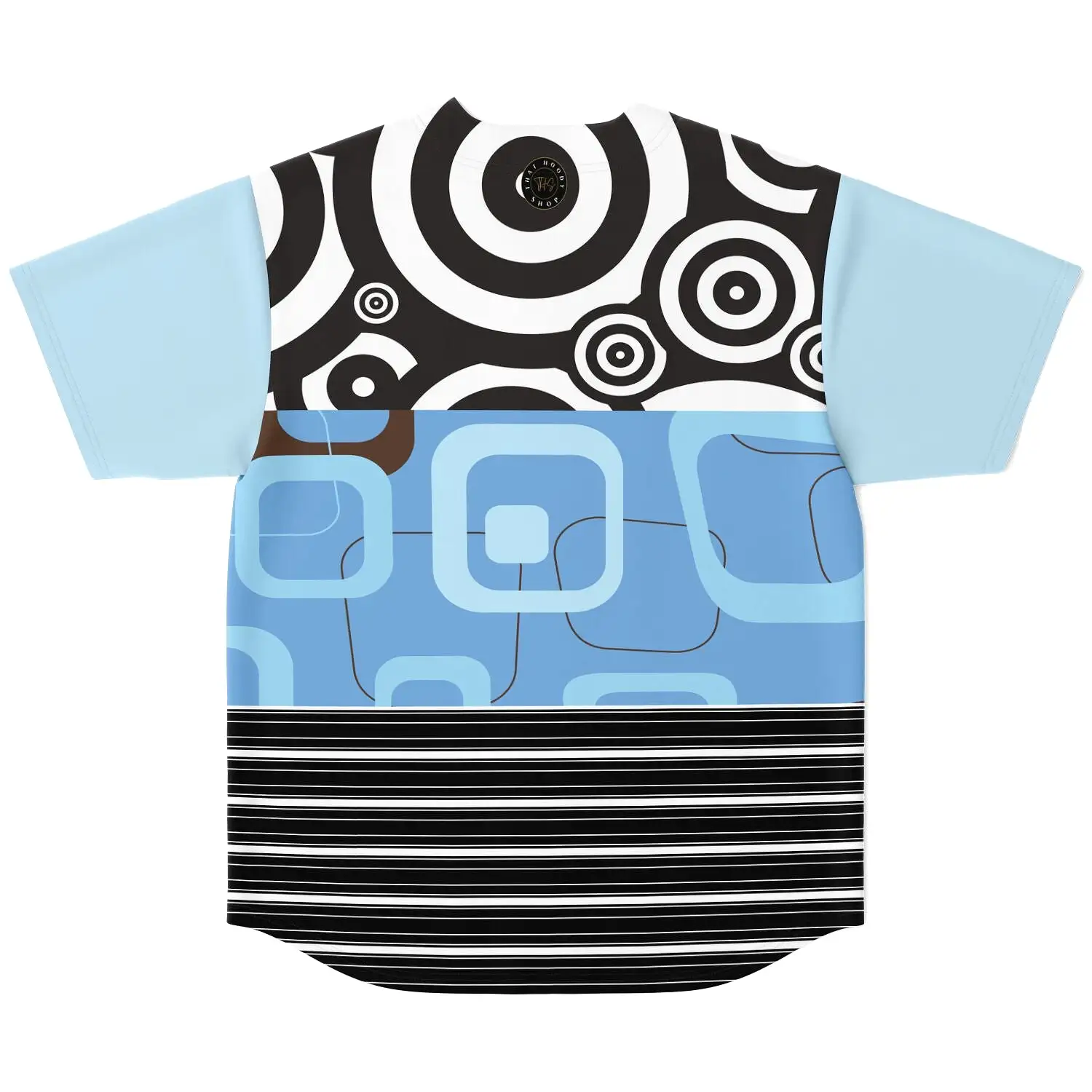 Pacific Palisades Patchwork Button Front Jersey