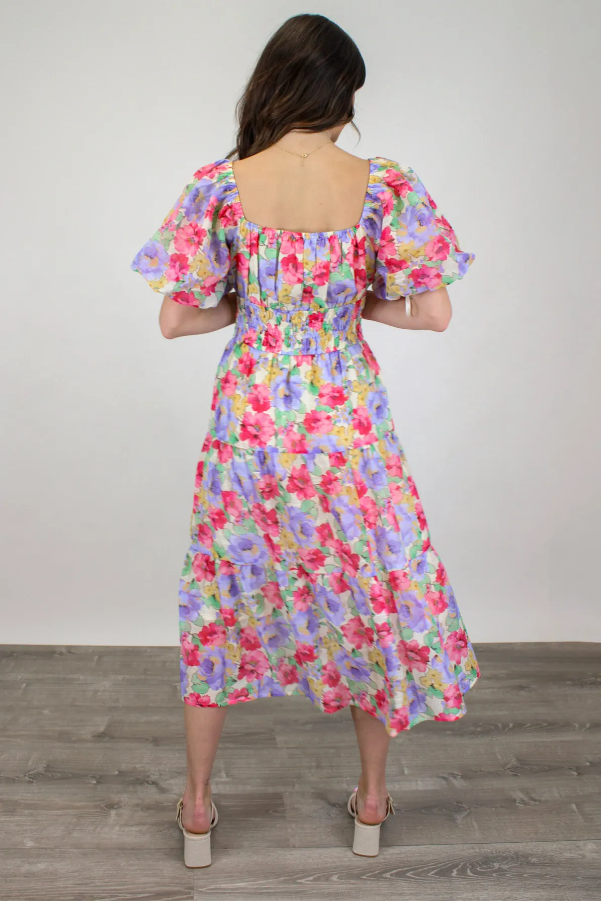 Peony Dreams Midi Dress