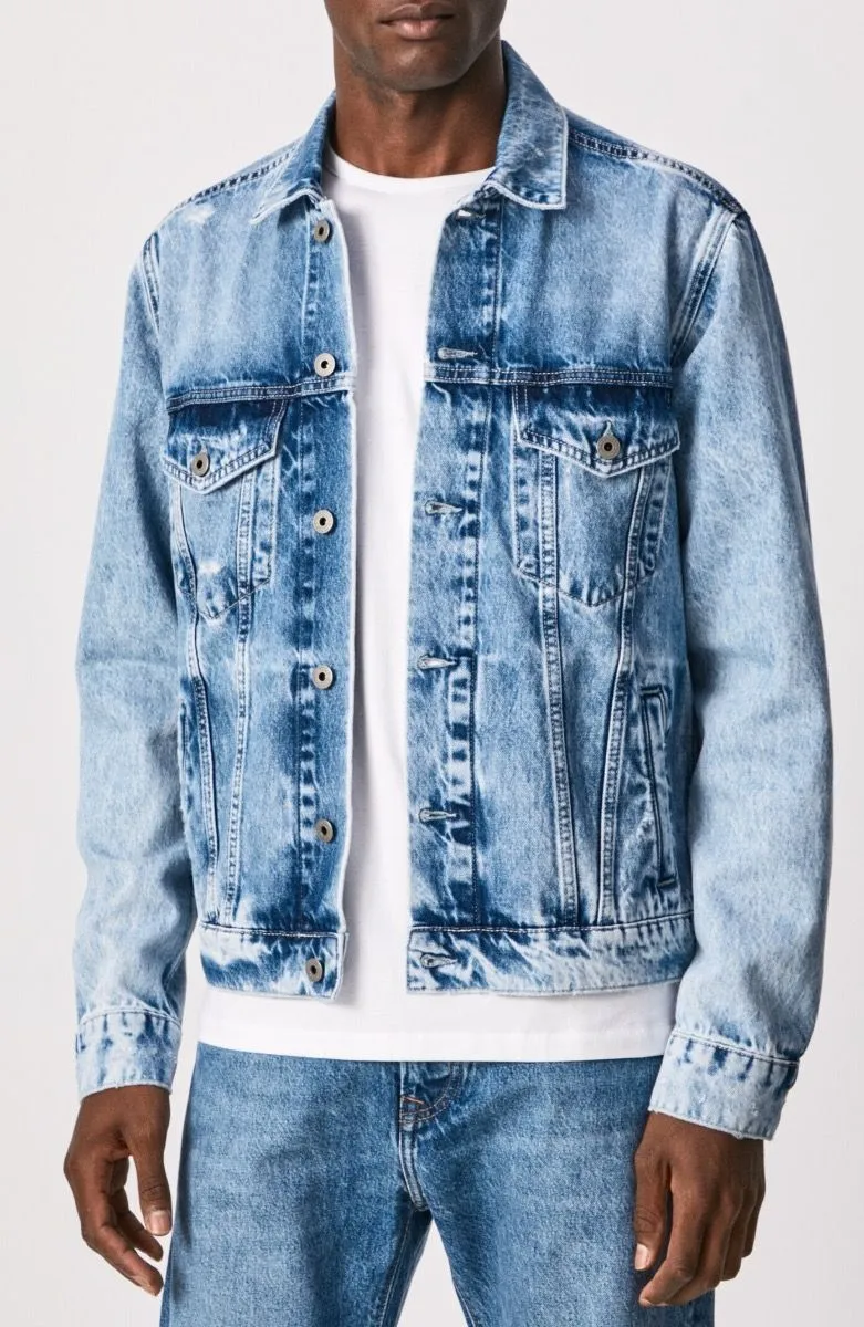 Pepe Jeans Pinner Casual Denim Jacket Denim