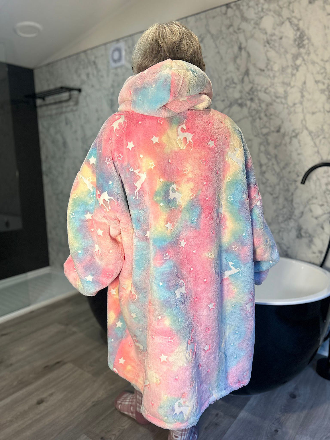 Pink Unicorn Oversized Blanket Hoodie