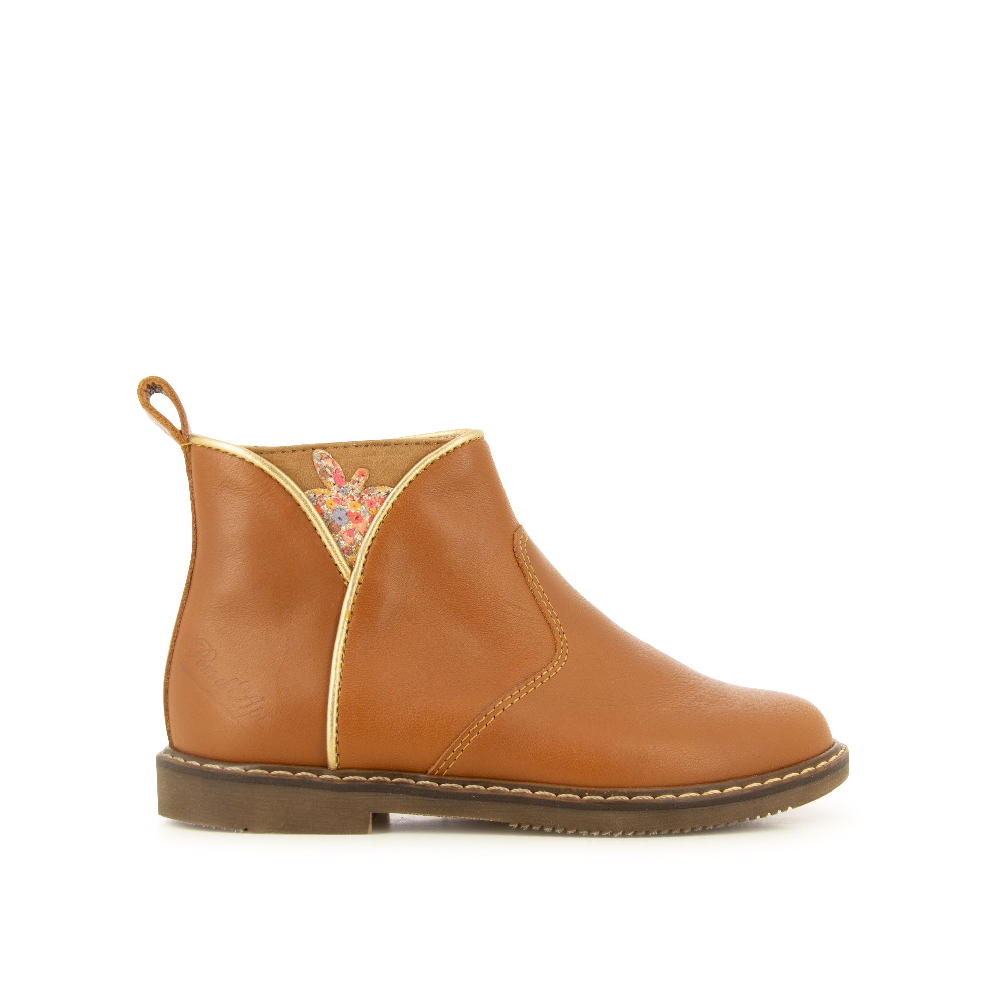 POM D'API CITY APPLE camel doré bottines