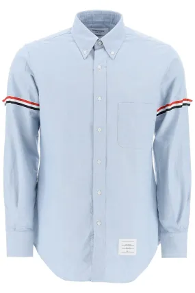 poplin button-down shirt with rwb armbands MWL150E F0313 LIGHT BLUE