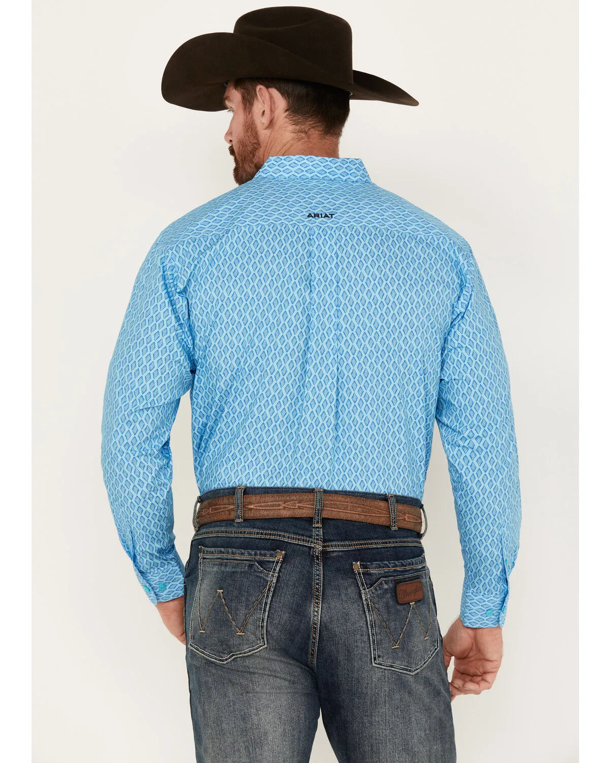 Product Name:  Ariat Men's Team Deandre Geo Print Long Sleeve Button-Down Shirt - Tall