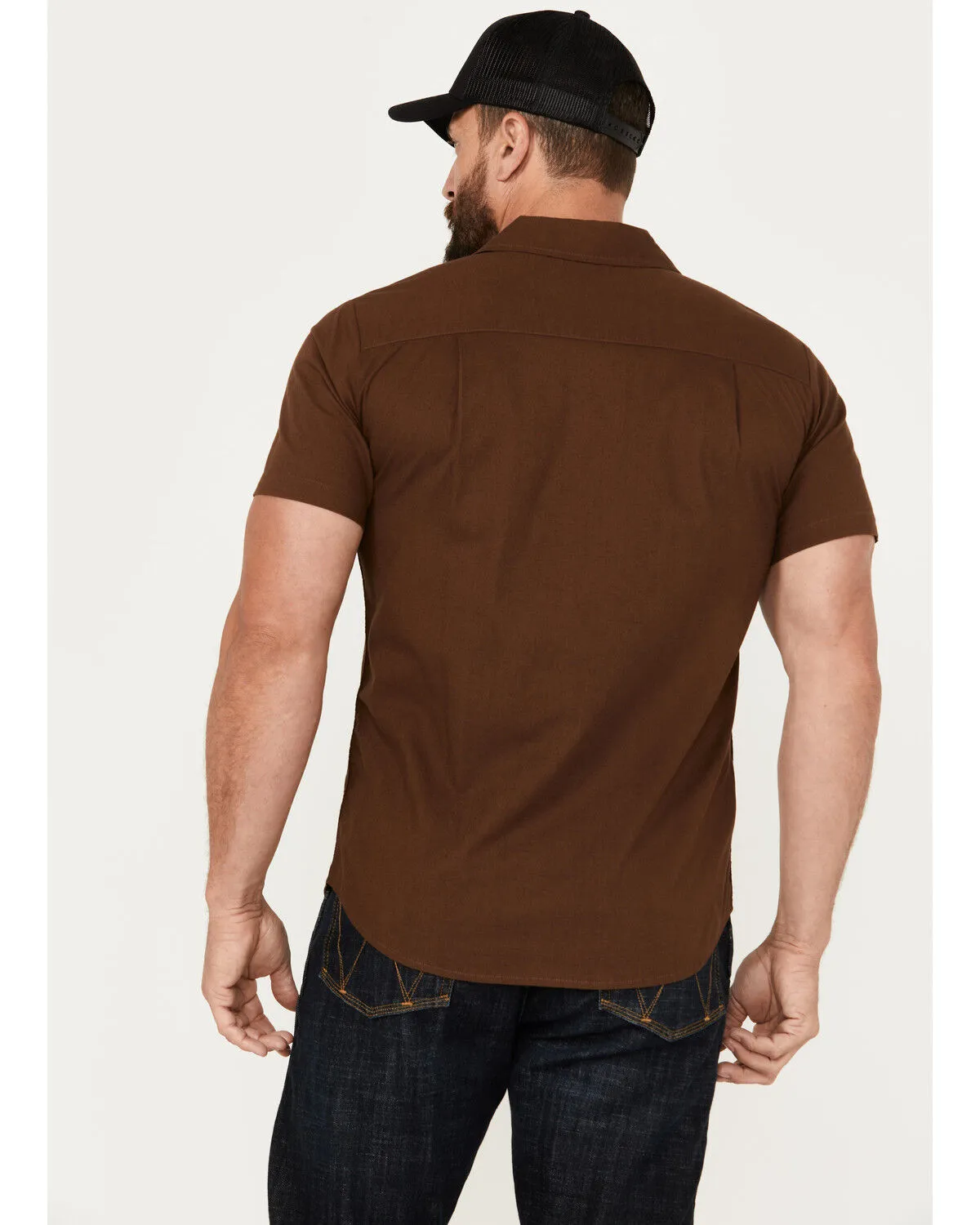 Product Name:  Brixton Men's Charter Solid Short Sleeve Button-Down Shirt