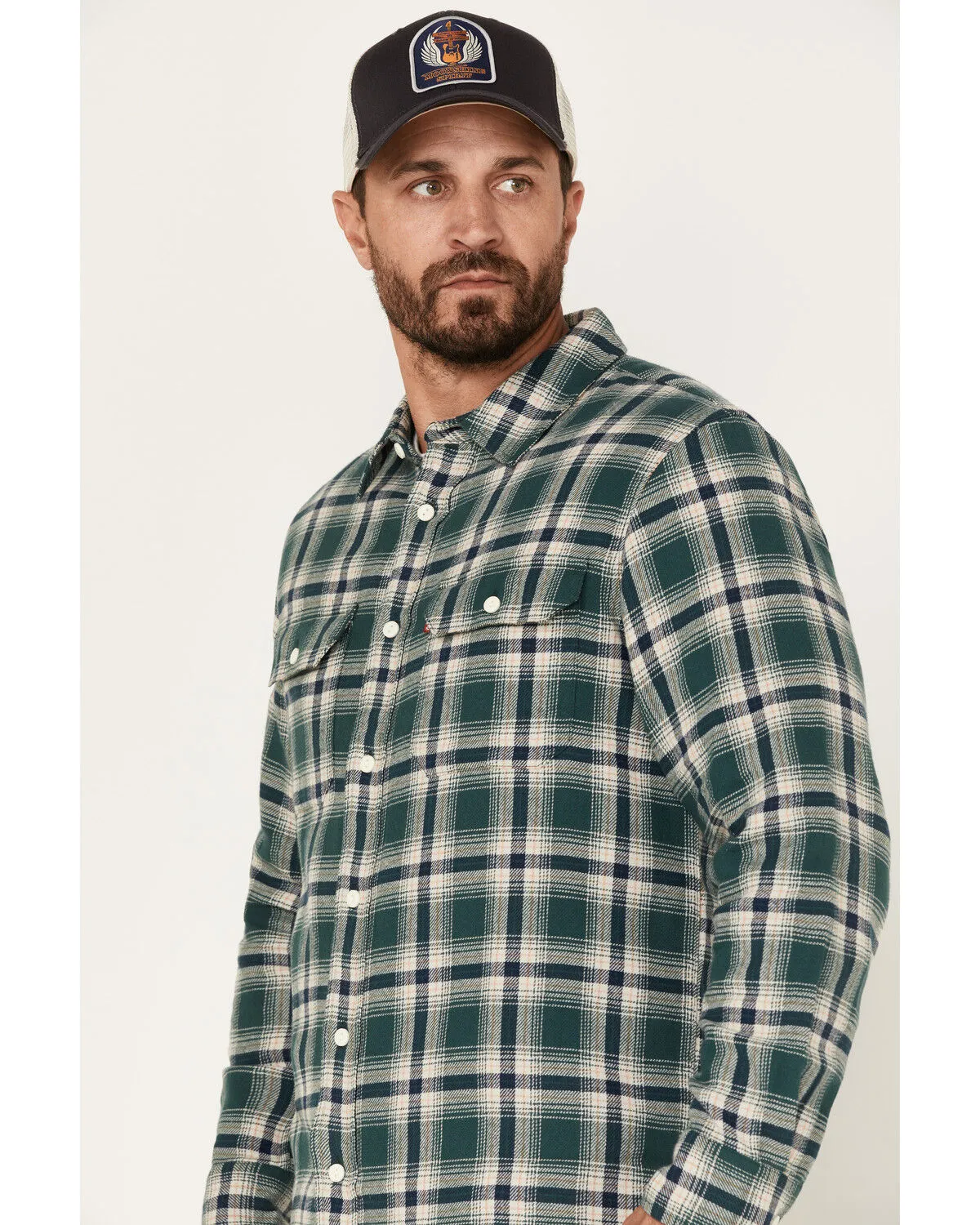 Product Name:  Levi's Men's Classic Worker Plaid Long Sleeve Button-Down Shirt