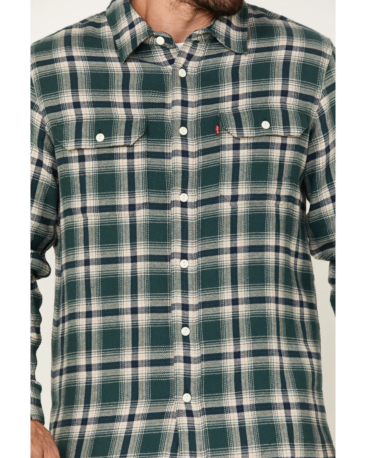 Product Name:  Levi's Men's Classic Worker Plaid Long Sleeve Button-Down Shirt