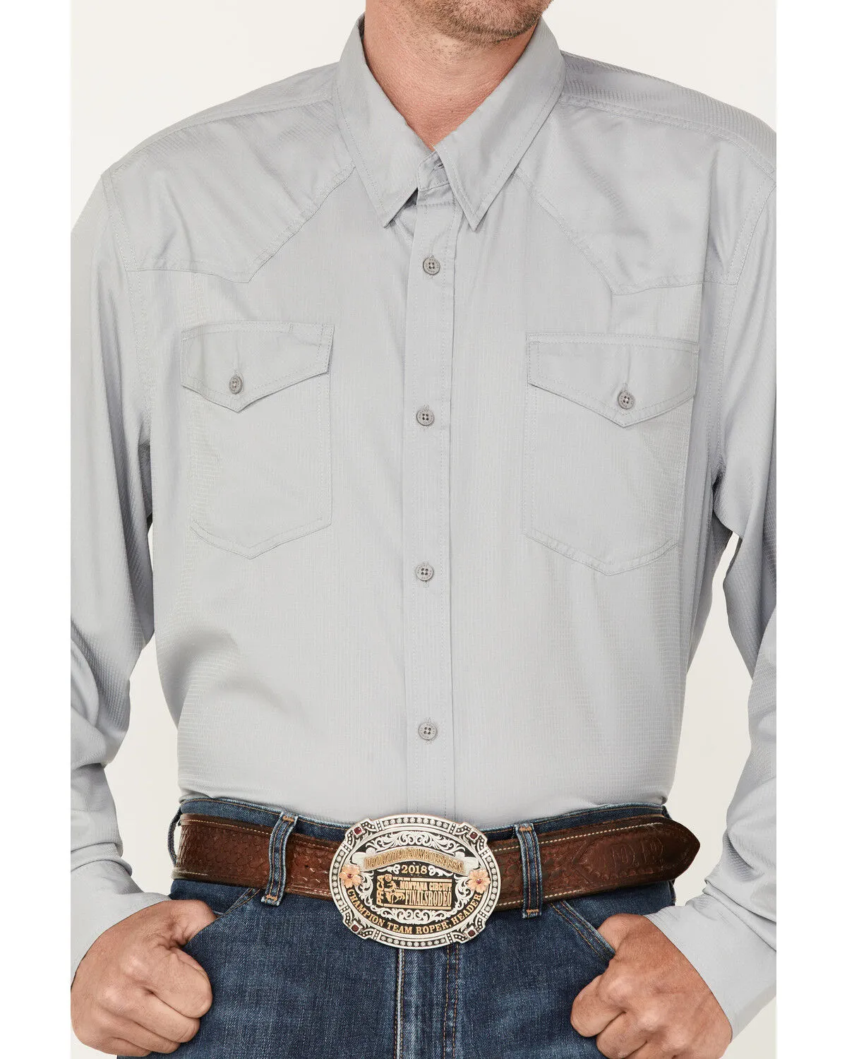 Product Name:  RANK 45® Men's Roughie Performance Long Sleeve Western Button-Down Shirt