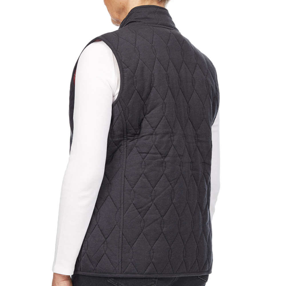 Quilted Gilet - Charcoal