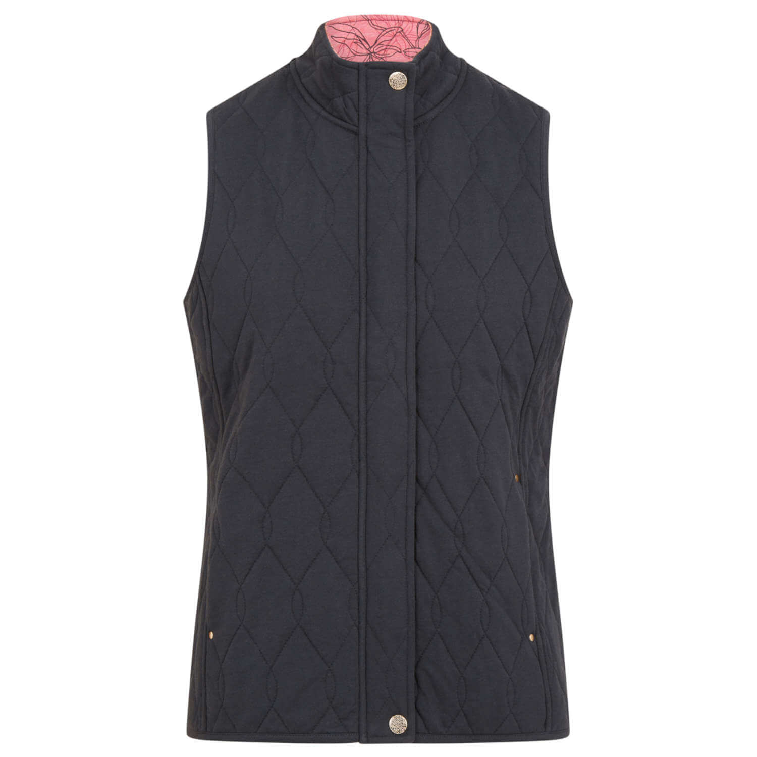 Quilted Gilet - Charcoal