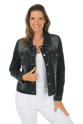 Reba Embroidered Denim Jacket