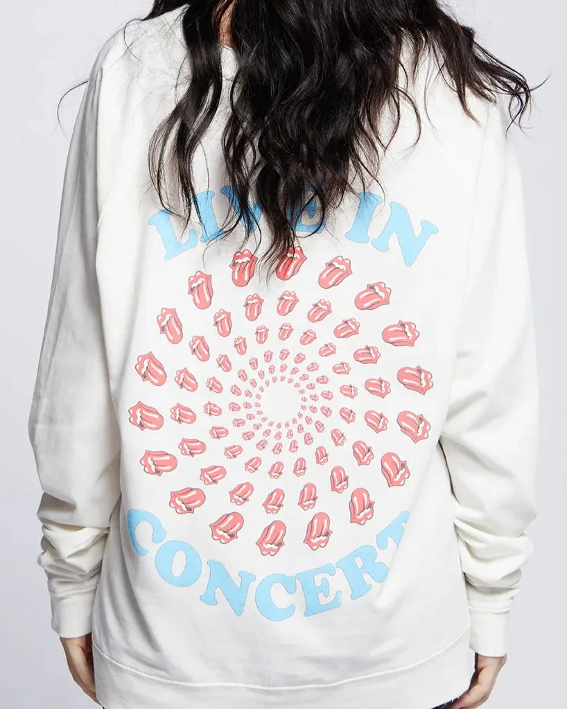 Recycled Karma The Rolling Stones Concert Sweatshirt | Ivory