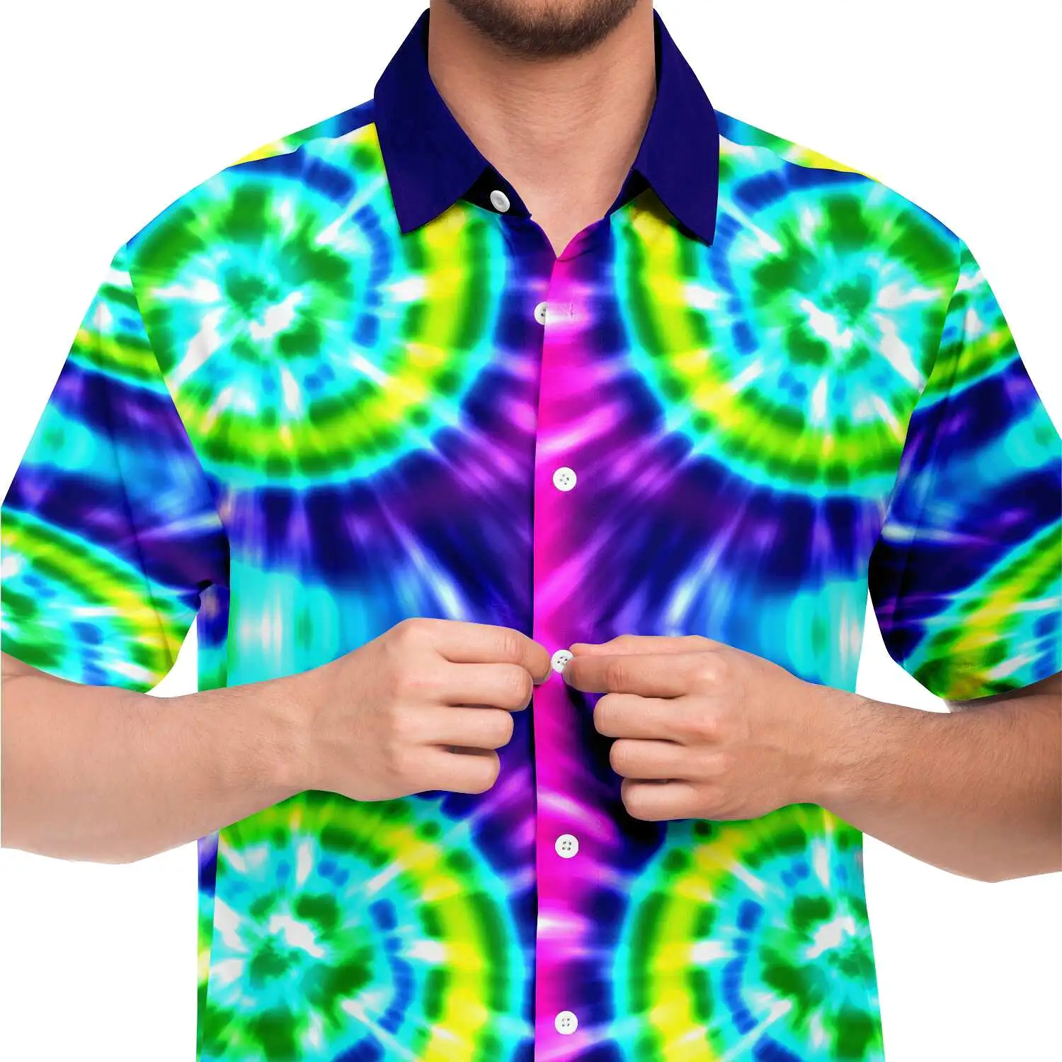 Rings of Saturn Short Sleeve Button Down Shirt