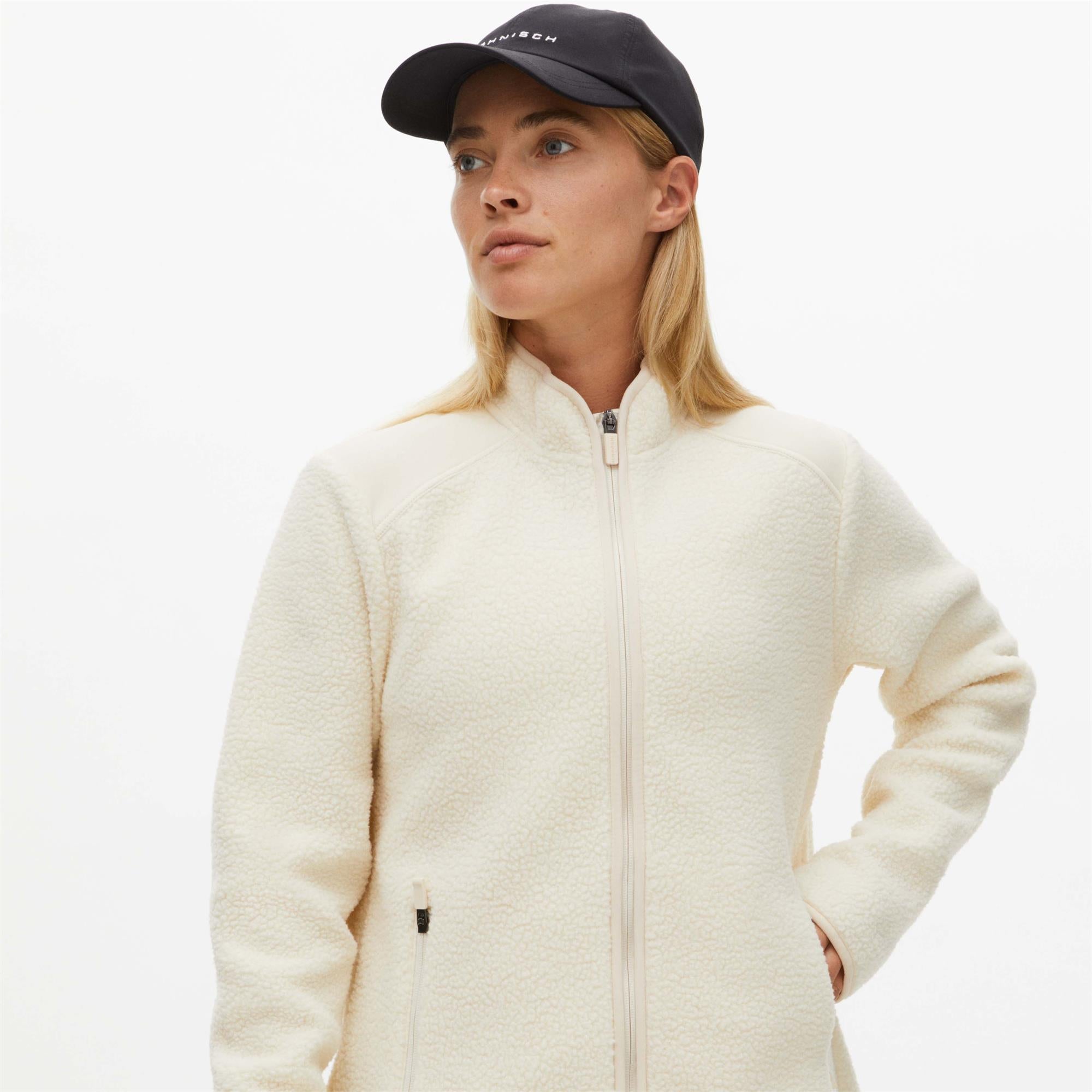 Rohnisch Joline Pile Ladies Golf Jacket White Swan