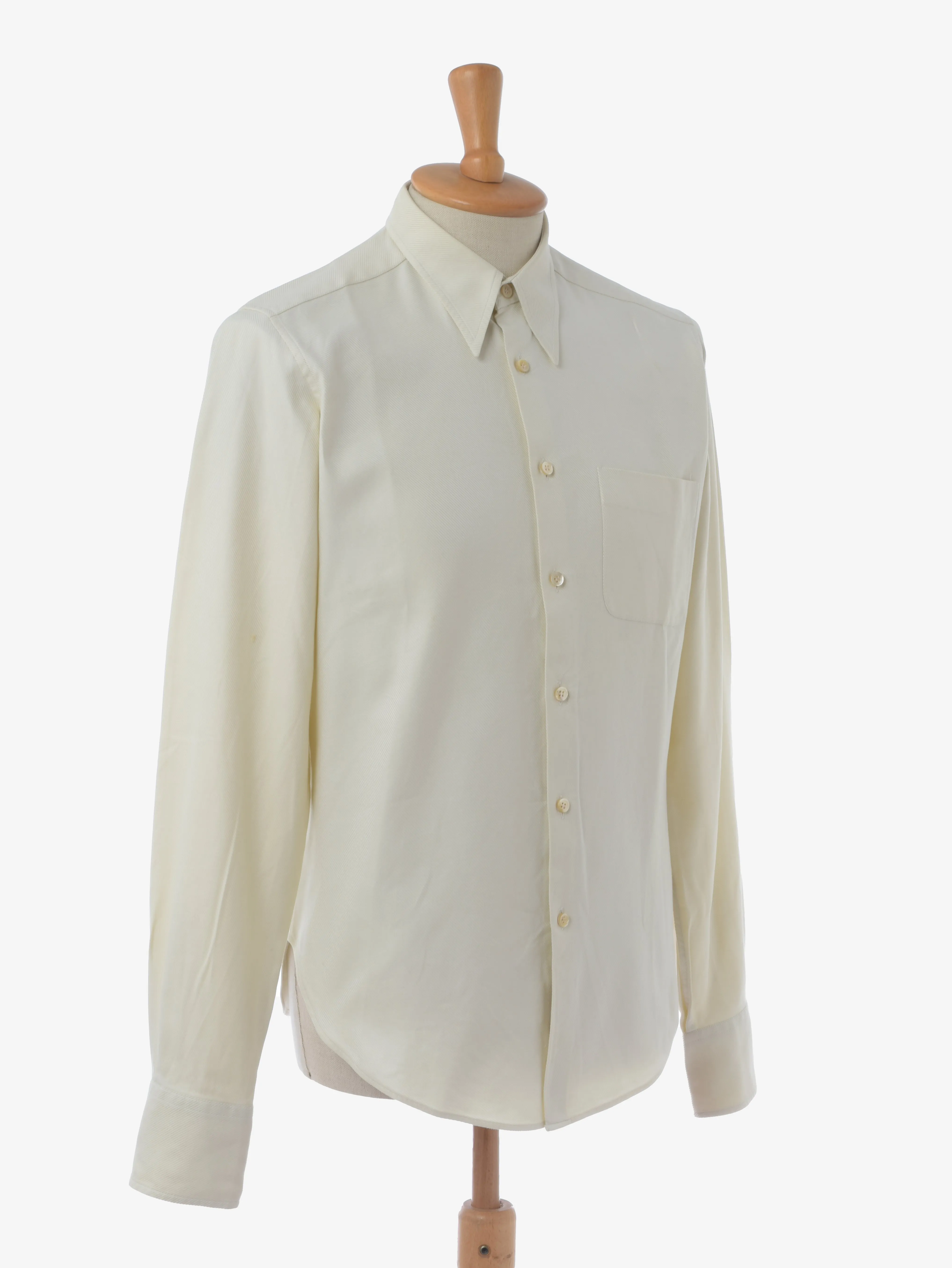 Romeo Gigli Cream White Shirt - '90s