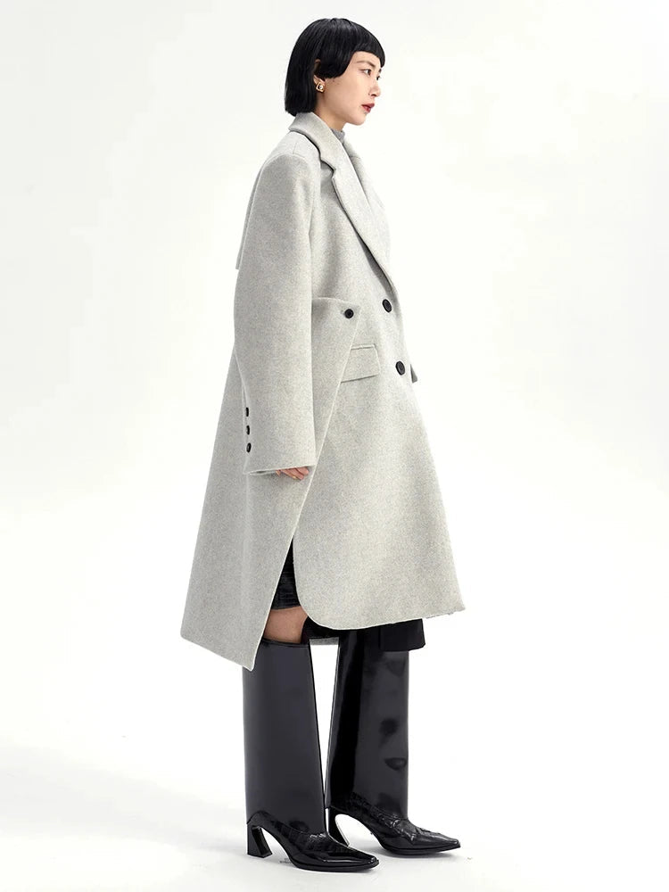 Schewndell Asymmetrical Pea Coat