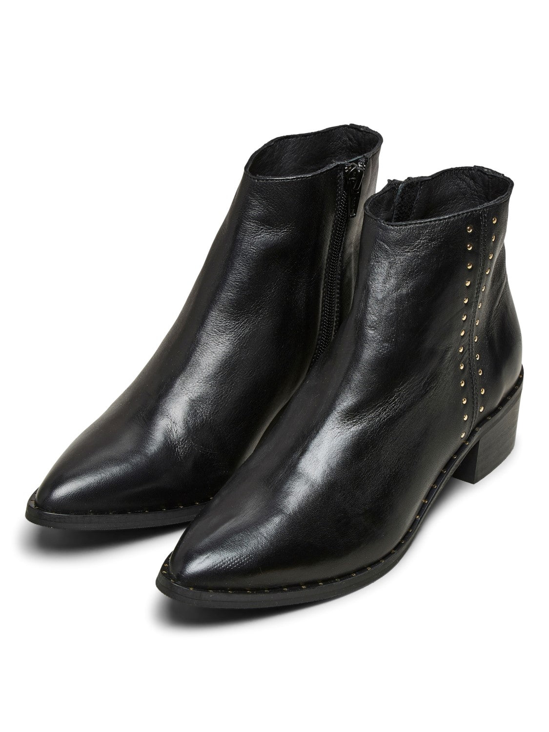 SELECTED FEMME Black leather ankle boot