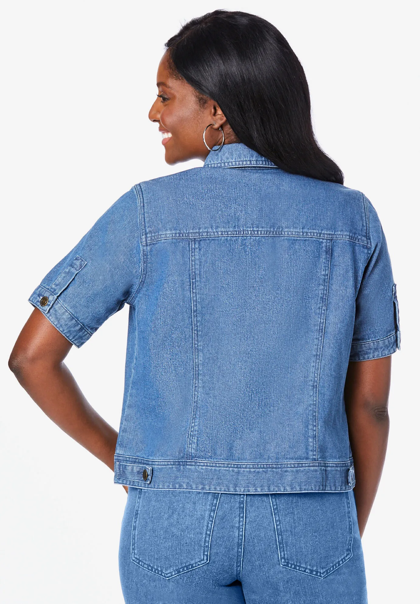 Short Sleeve Denim Jacket