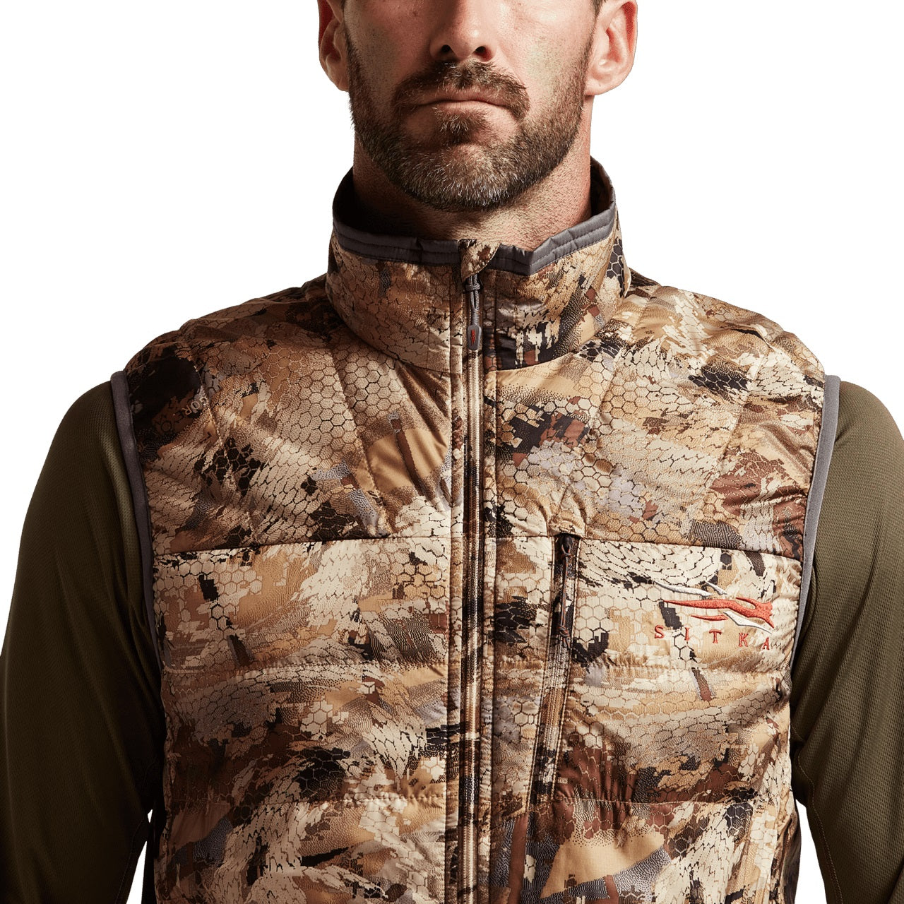 'Sitka' Men's Kelvin Aerolite Vest - Waterfowl : Optifade Waterfowl Marsh