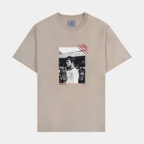 SP x Bruce Lee Tonal Dragon Mens Short Sleeve Shirt (Beige)