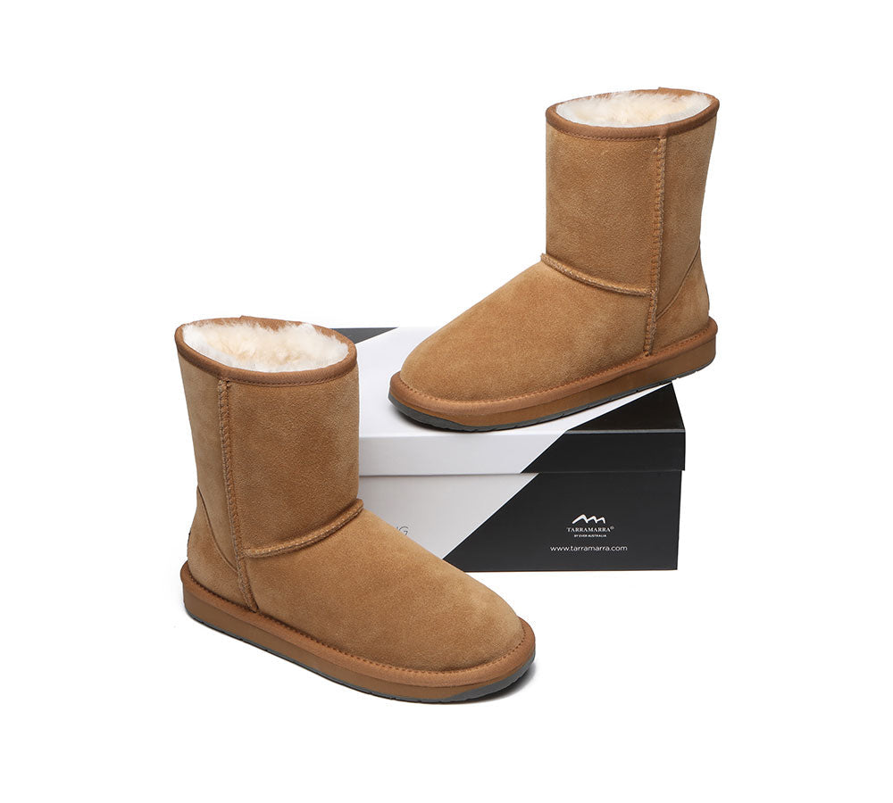 TARRAMARRA Premium Australian Sheepskin Boots Unisex Short Classic Plus