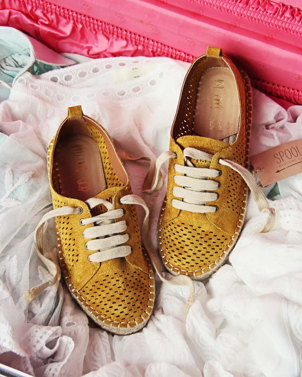 The London Sneaker Espadrille in Mustard