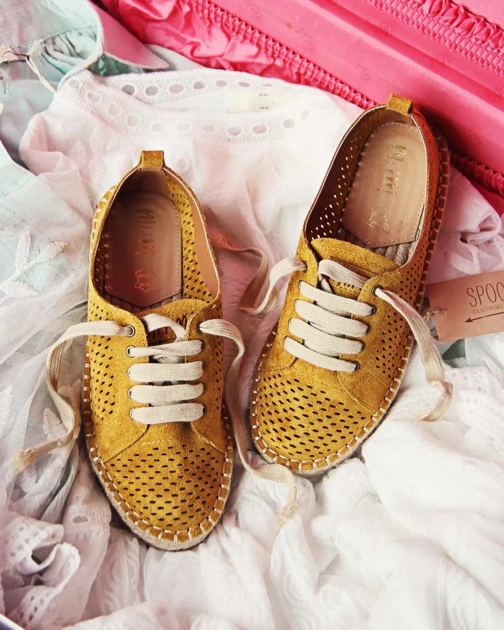 The London Sneaker Espadrille in Mustard