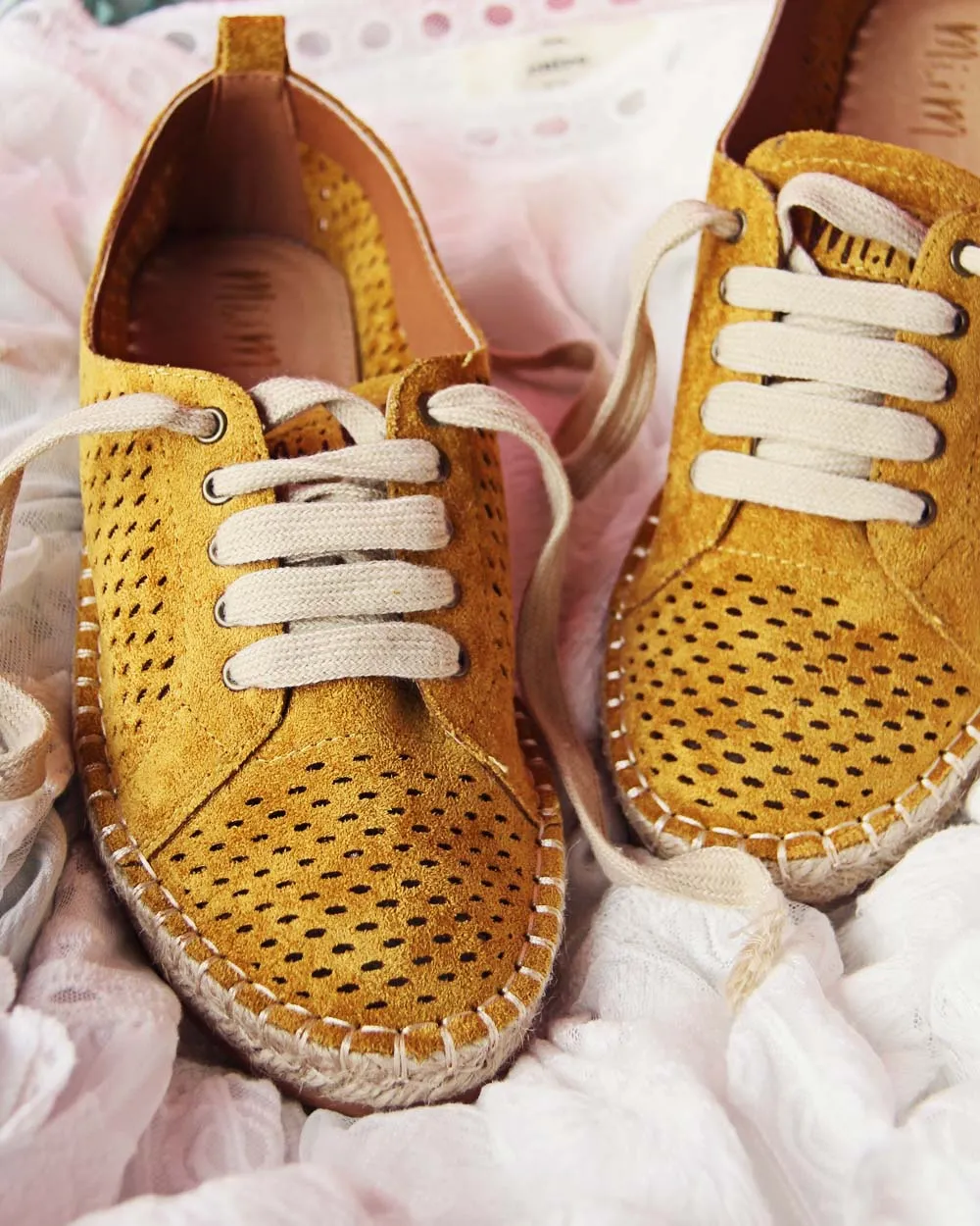 The London Sneaker Espadrille in Mustard