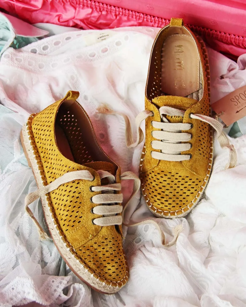 The London Sneaker Espadrille in Mustard