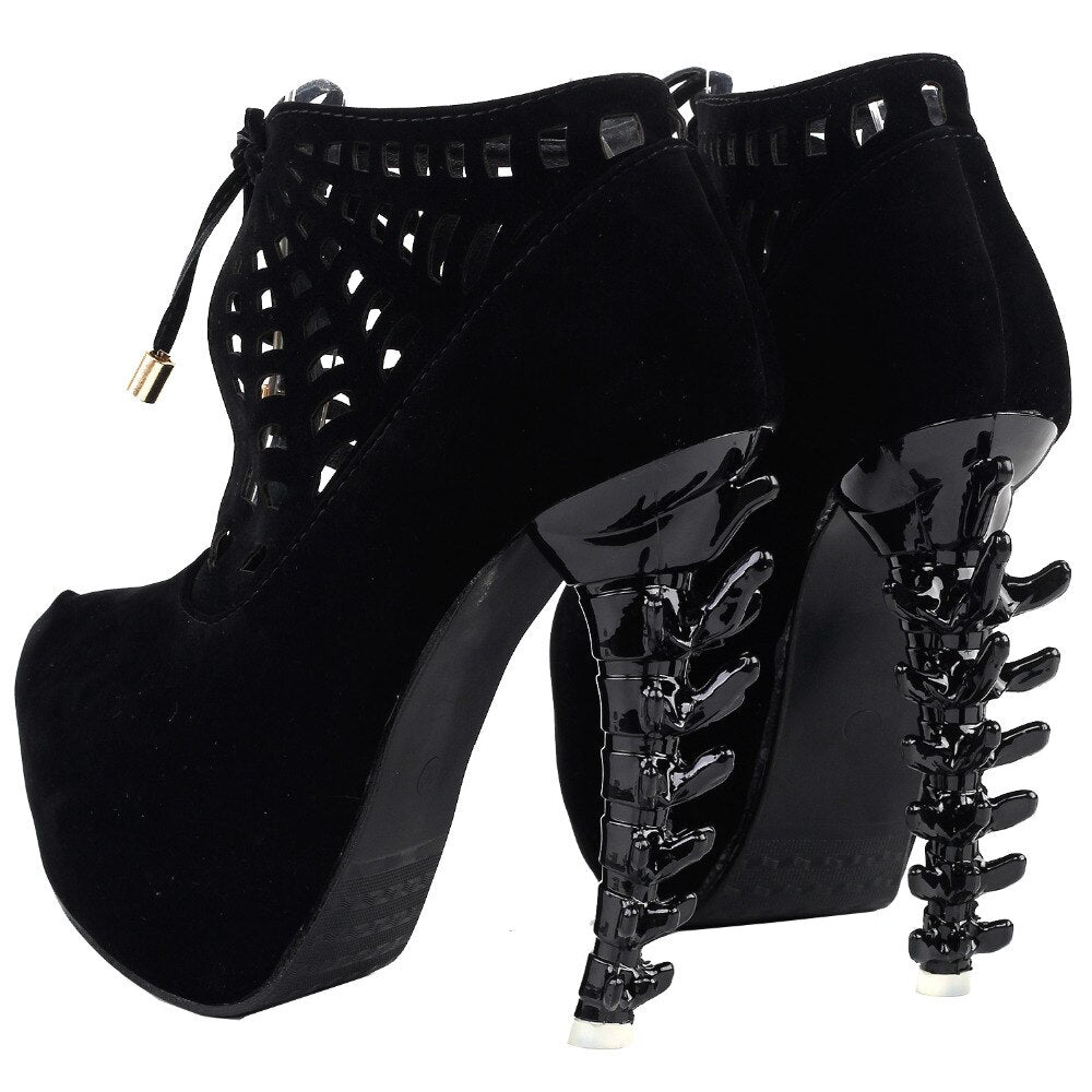 The Spider Bone Heels