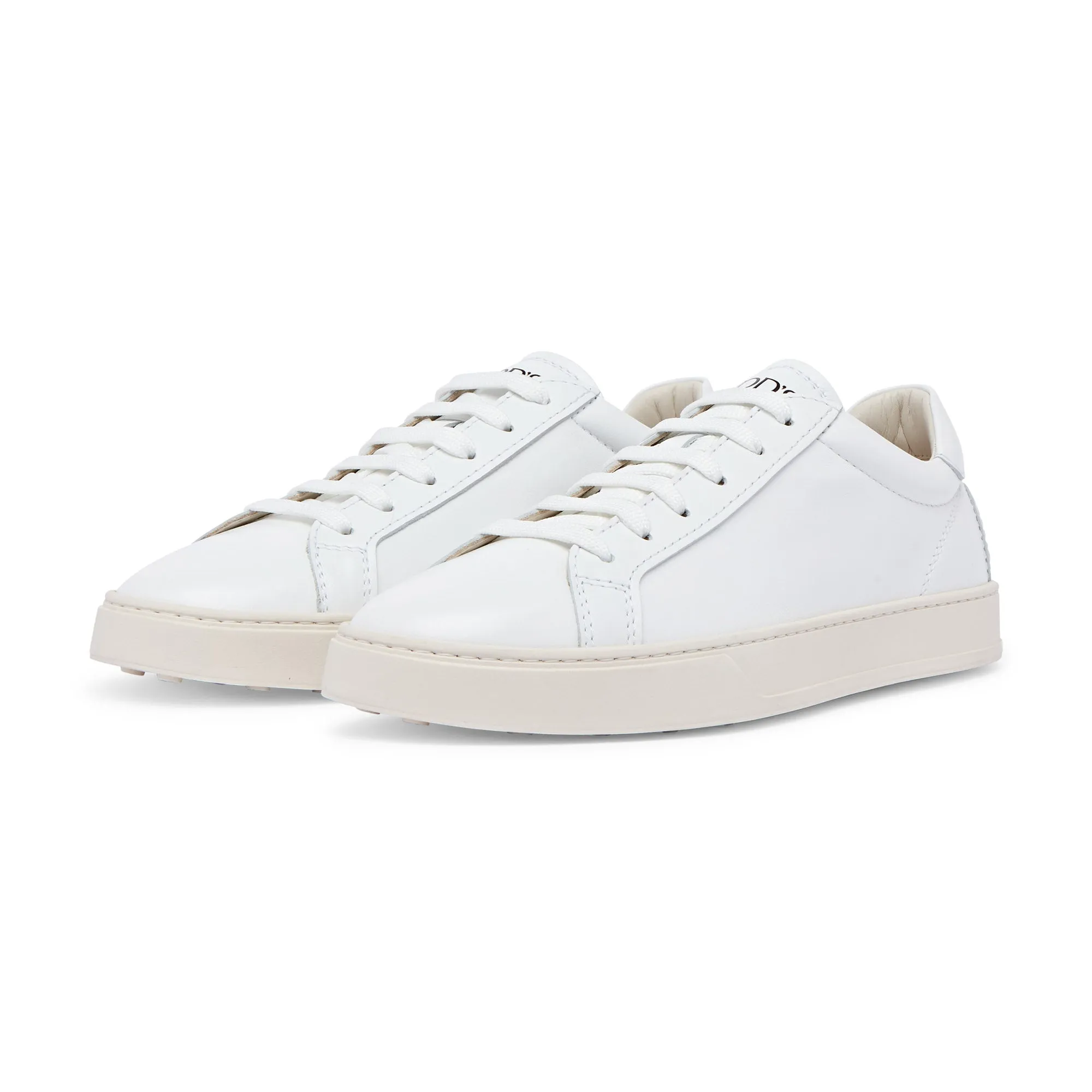 TOD's Low Top Leather Trainer (White)