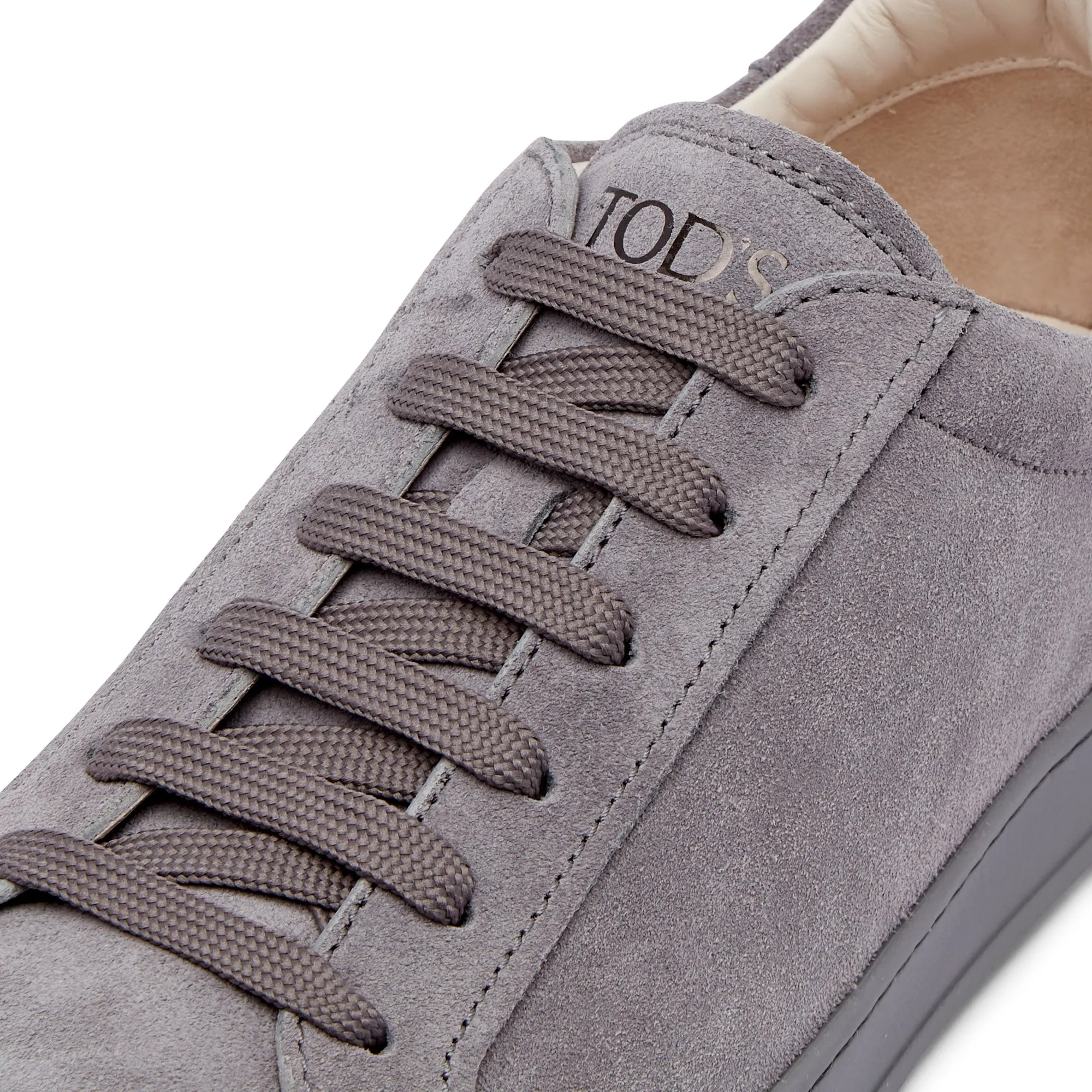 TOD's Low Top Suede Trainer (Grey)