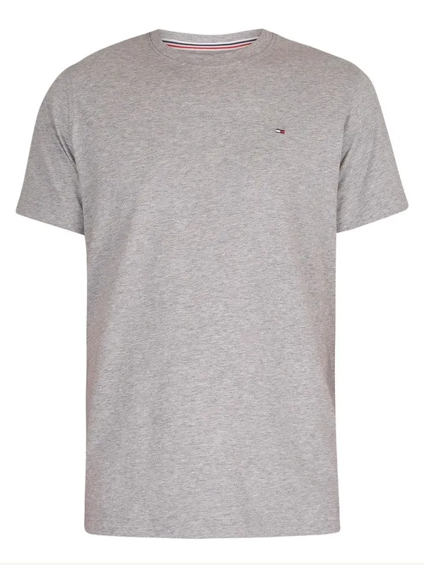 Tommy Jeans Original Jersey T-Shirt - Light Grey Heather