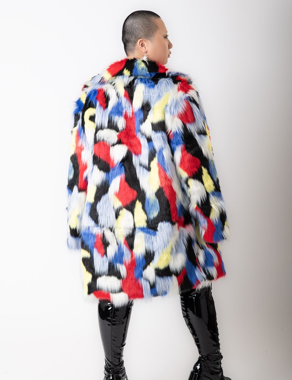 TUCAN FAUX FUR JACKET - MID LENGTH  MADE 4 U 