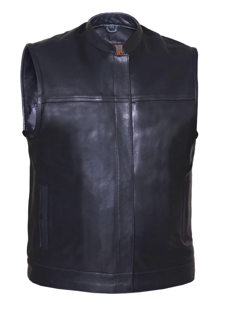 'Unik' Men's SOA Style Club Vest - Black