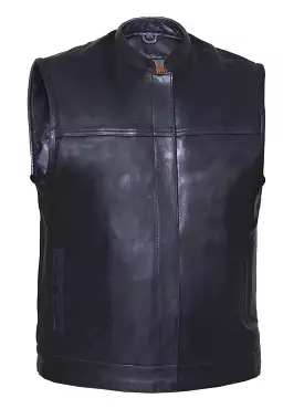 'Unik' Men's SOA Style Club Vest - Black