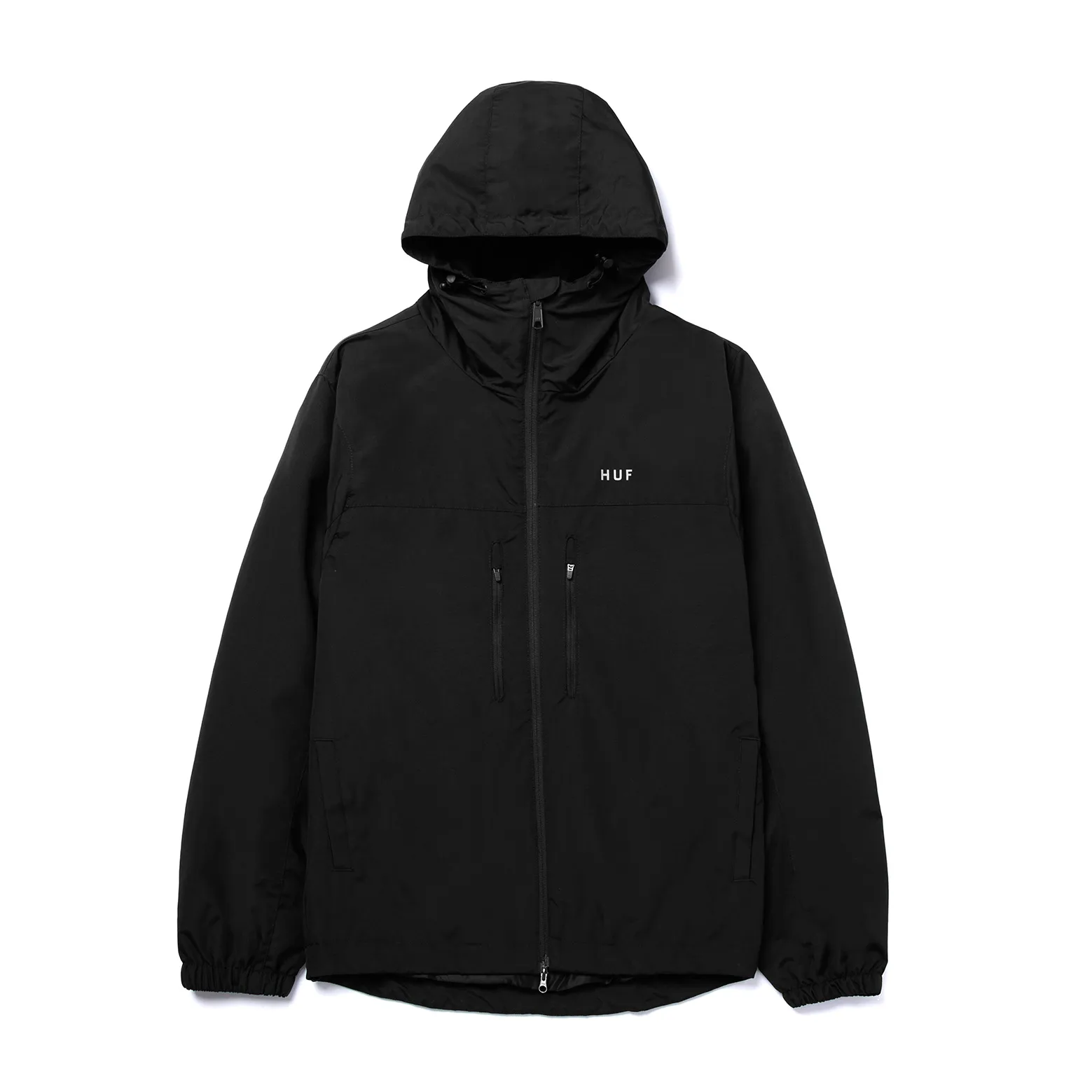 VESTE HUF ESSENTIALS ZIP STANDARD SHELL BLACK