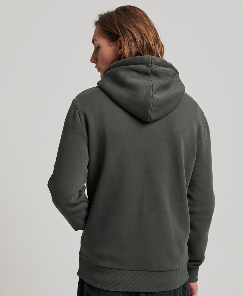 Vintage Logo Neon Hoodie | Carbon Grey