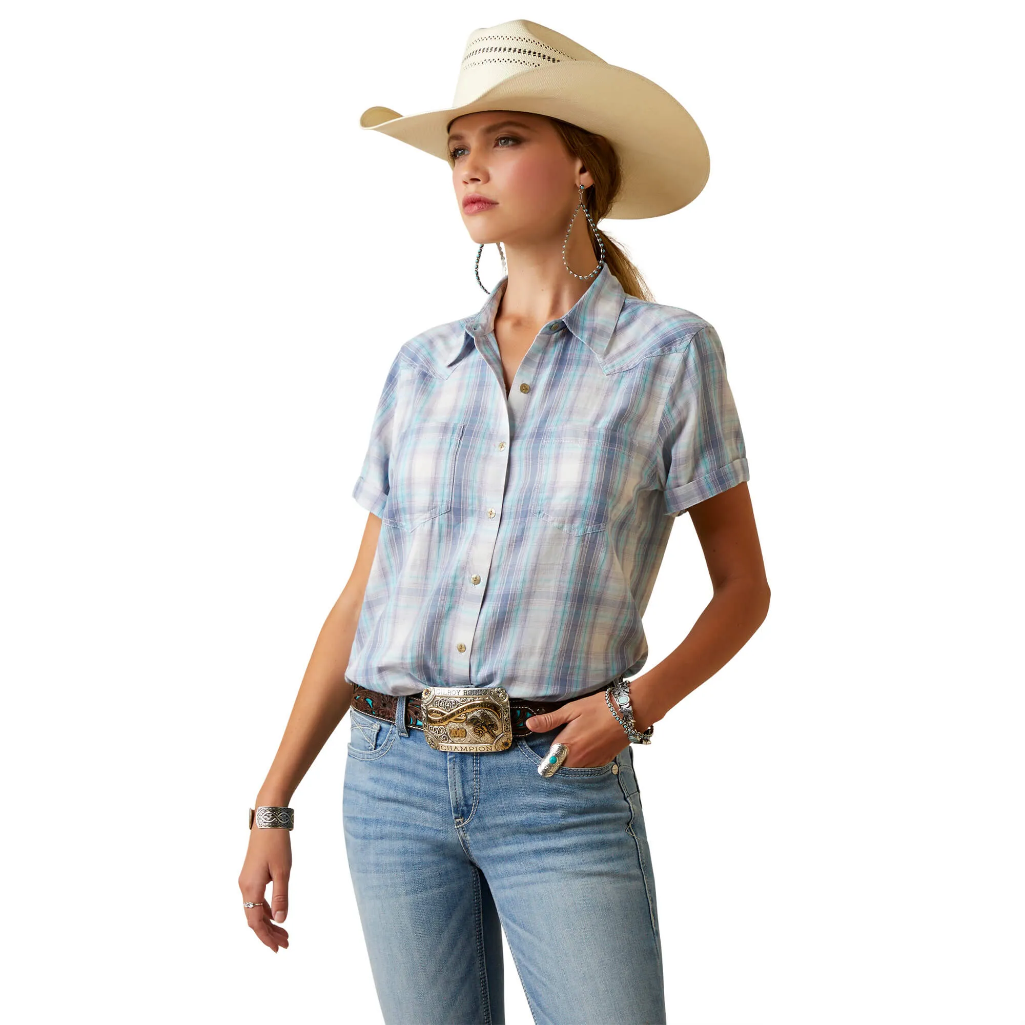 Women's Ariat REAL Billie Jean Button Down Shirt #10045226X