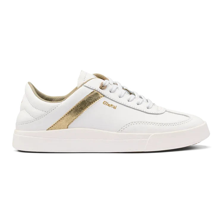 WOMEN'S OLUKAI HA'UPU SNEAKER | WHITE / WHITE