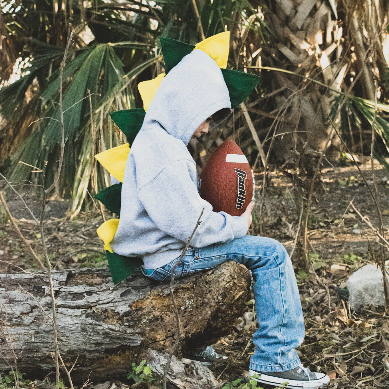 Yellow and Green Spike Hoodie - Green Bay Packers Inspired - Baby + Toddler