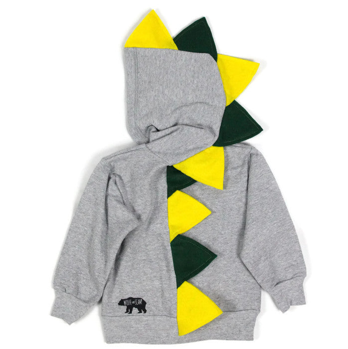 Yellow and Green Spike Hoodie - Green Bay Packers Inspired - Baby + Toddler